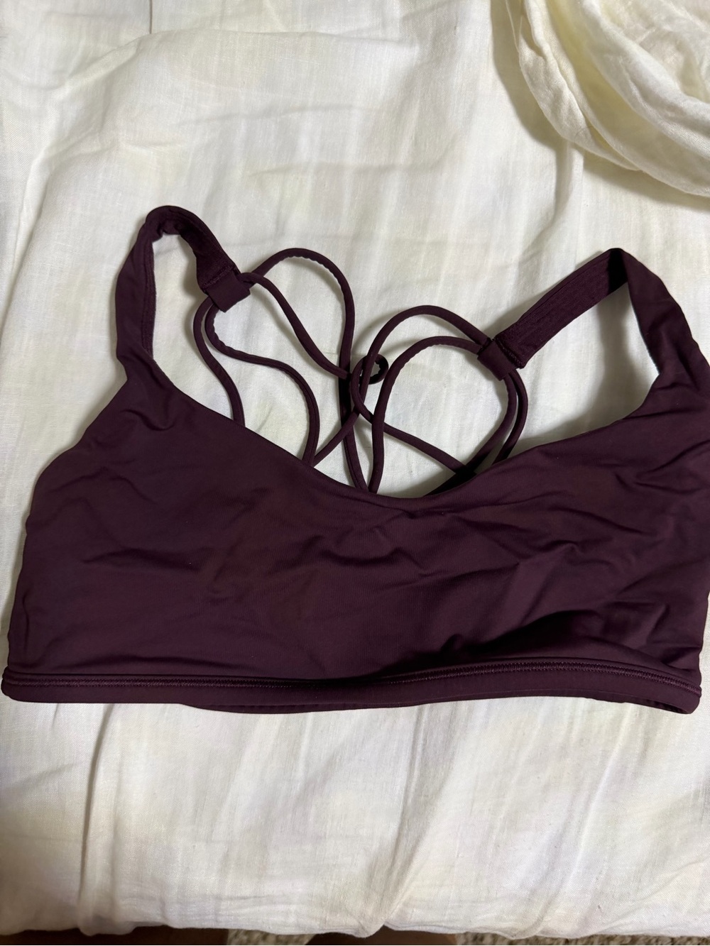 Lululemon sports bra size 10 Plum Strappy Bralette - Women Intimates & Sleepwear